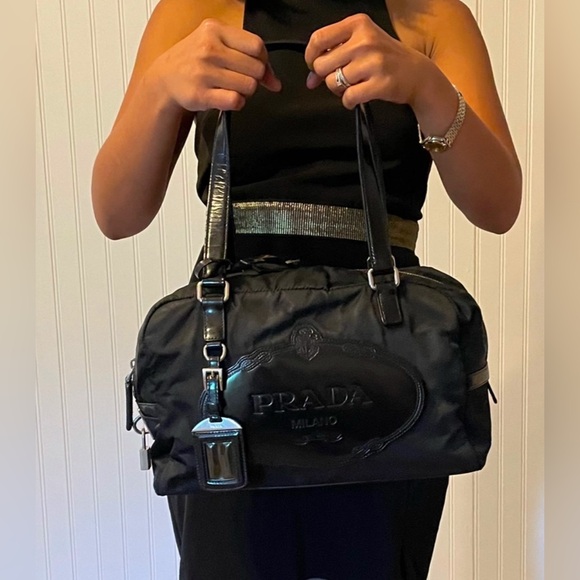 Prada Tessuto Nylon Boston Bag Shoulder Bag - Picture 10 of 10